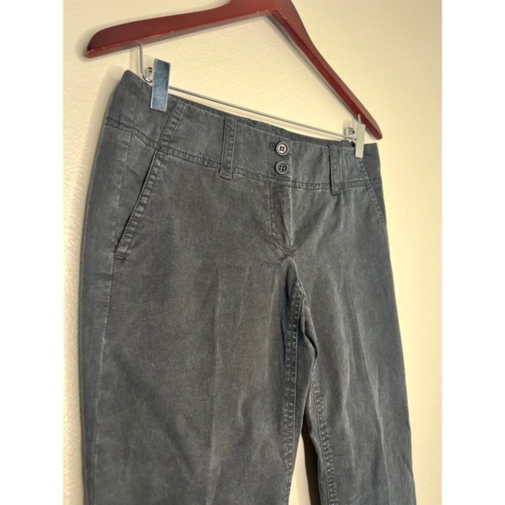 Theory Women's Black Wide Leg Cropped Pants Size 4 Button Fly Career - Picture 2 of 8